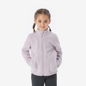 Chaqueta polar de senderismo niños 2-6 años, MH100 cremallera azul acero