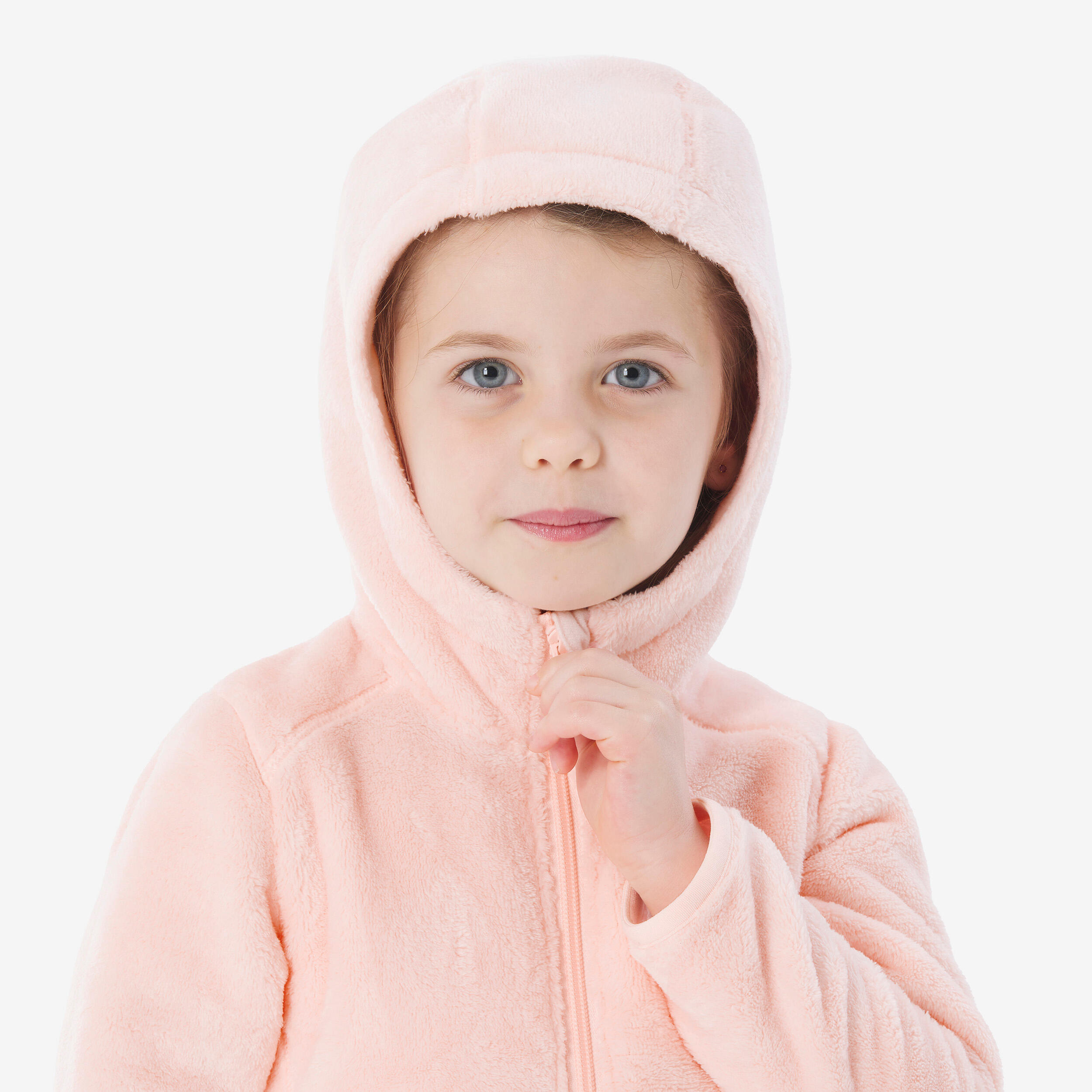 Chaqueta polar de montaña y trekking  con capucha Niños 2-6 años Quechua NH500 4/5