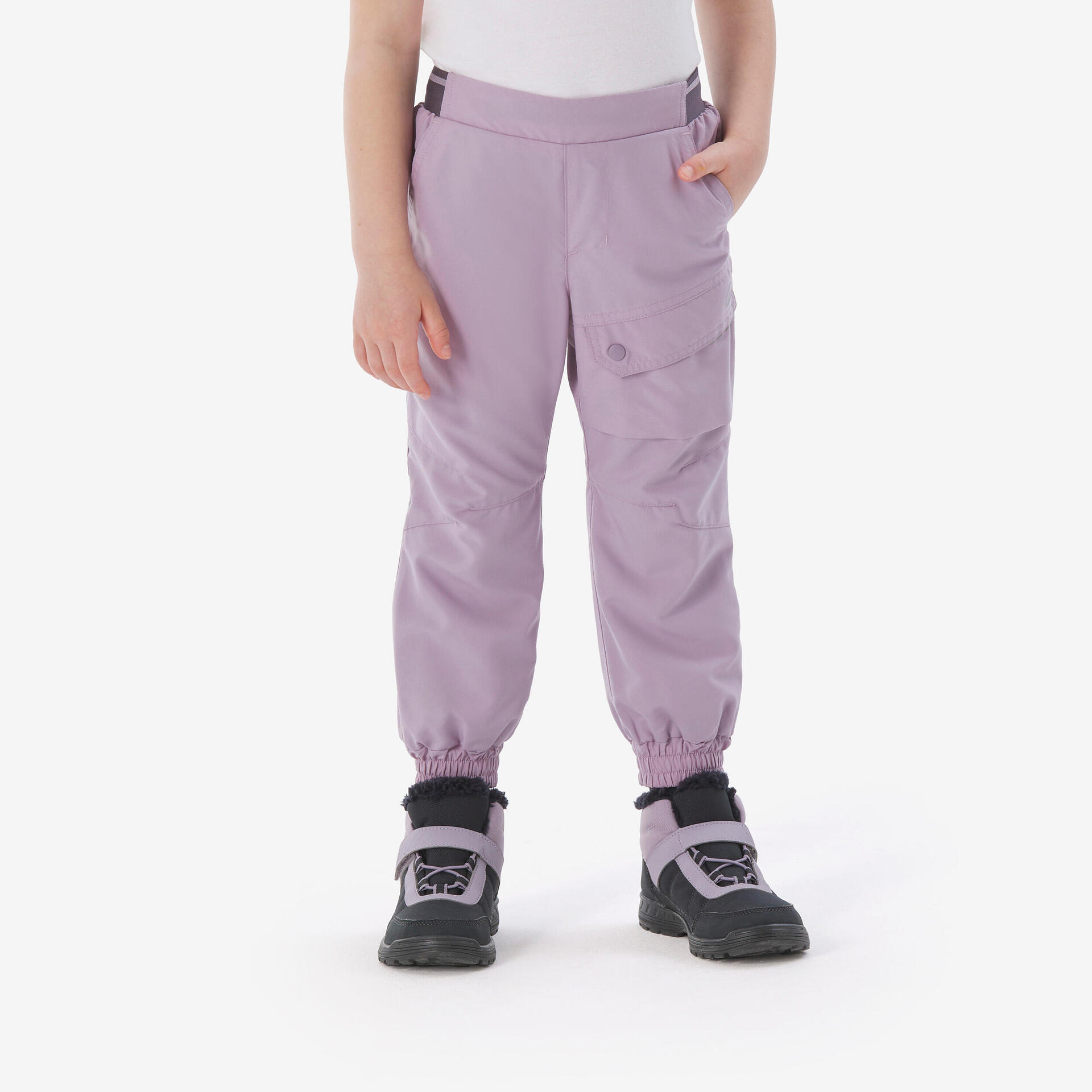 Kids' Water-repellent Winter Pants SH100 Age 2-6 - Purple