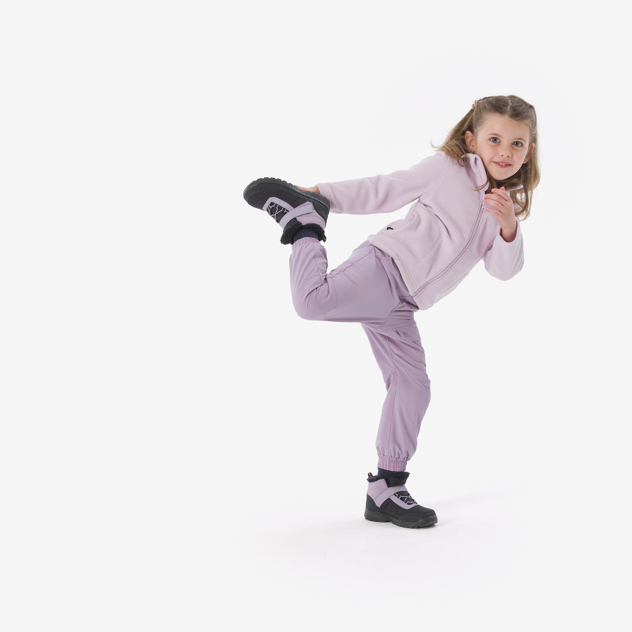 Veste polaire de randonnée enfant 2-6 ans, MH100 zip bleu acier 4/8