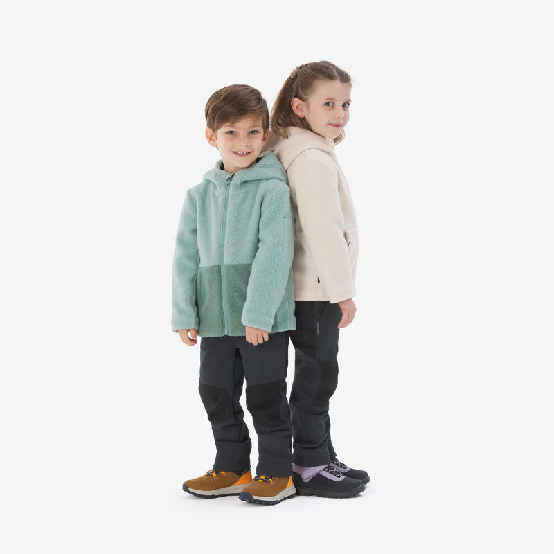 Veste polaire enfant 2-6 ans, sherpa NH500 vert