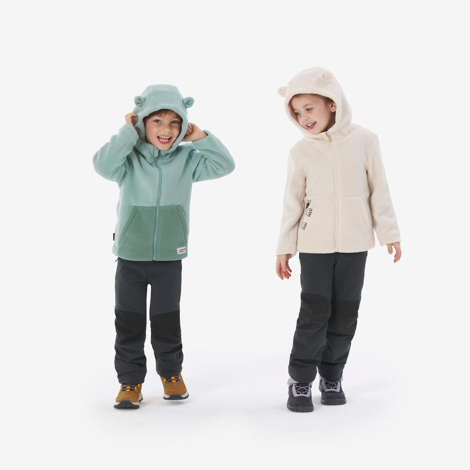 Spodnie softshell turystyczne dla dzieci Quechua MH900