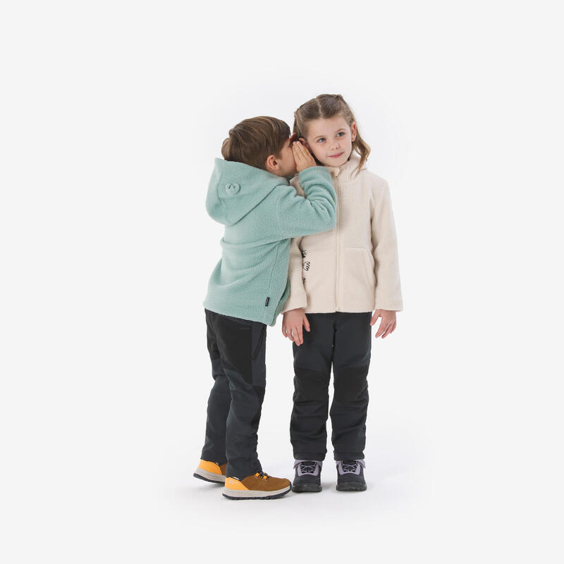 Veste polaire enfant 2-6 ans, sherpa NH500 beige