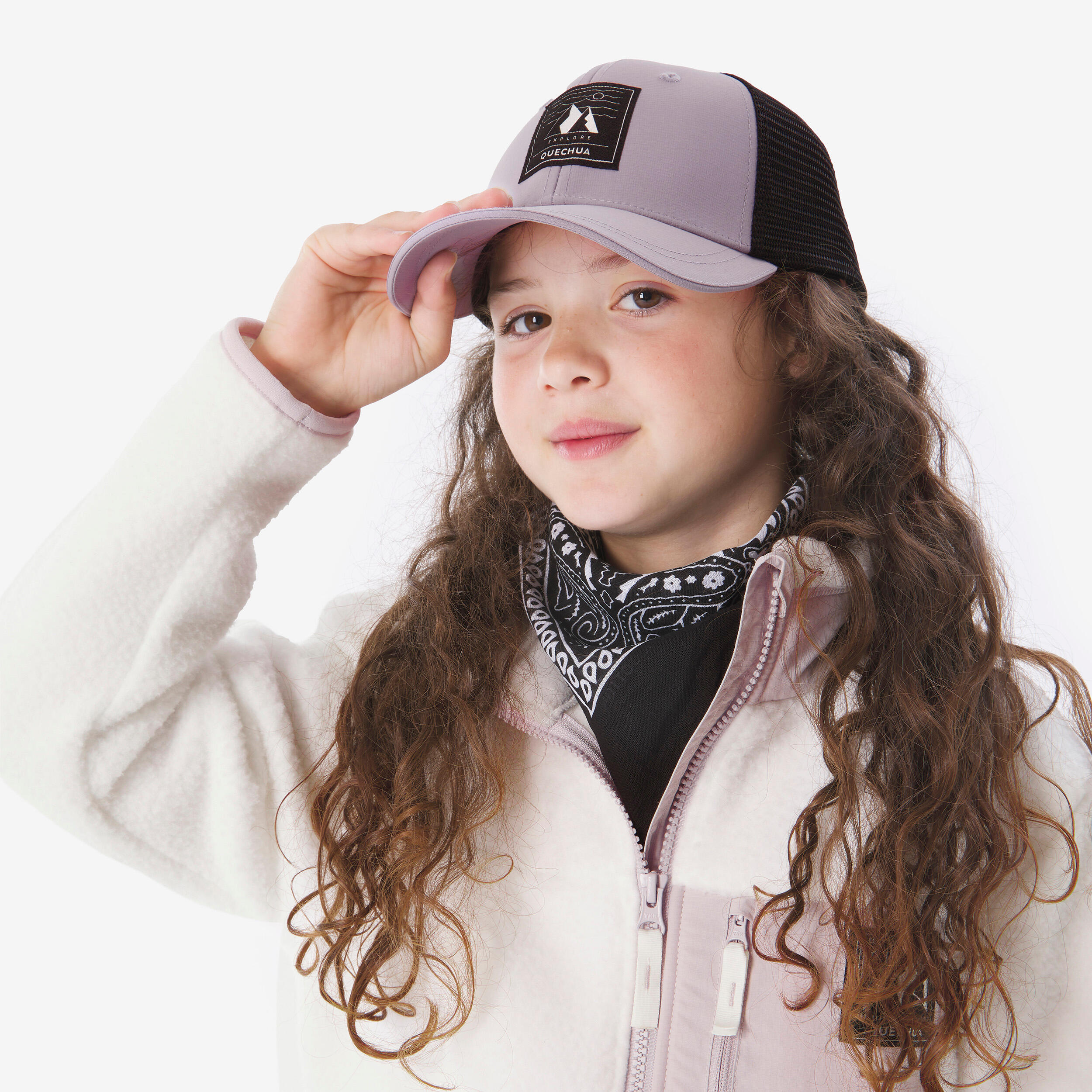 Chamarra de senderismo de forro polar sherpa cálida para niños NH 900 22/24