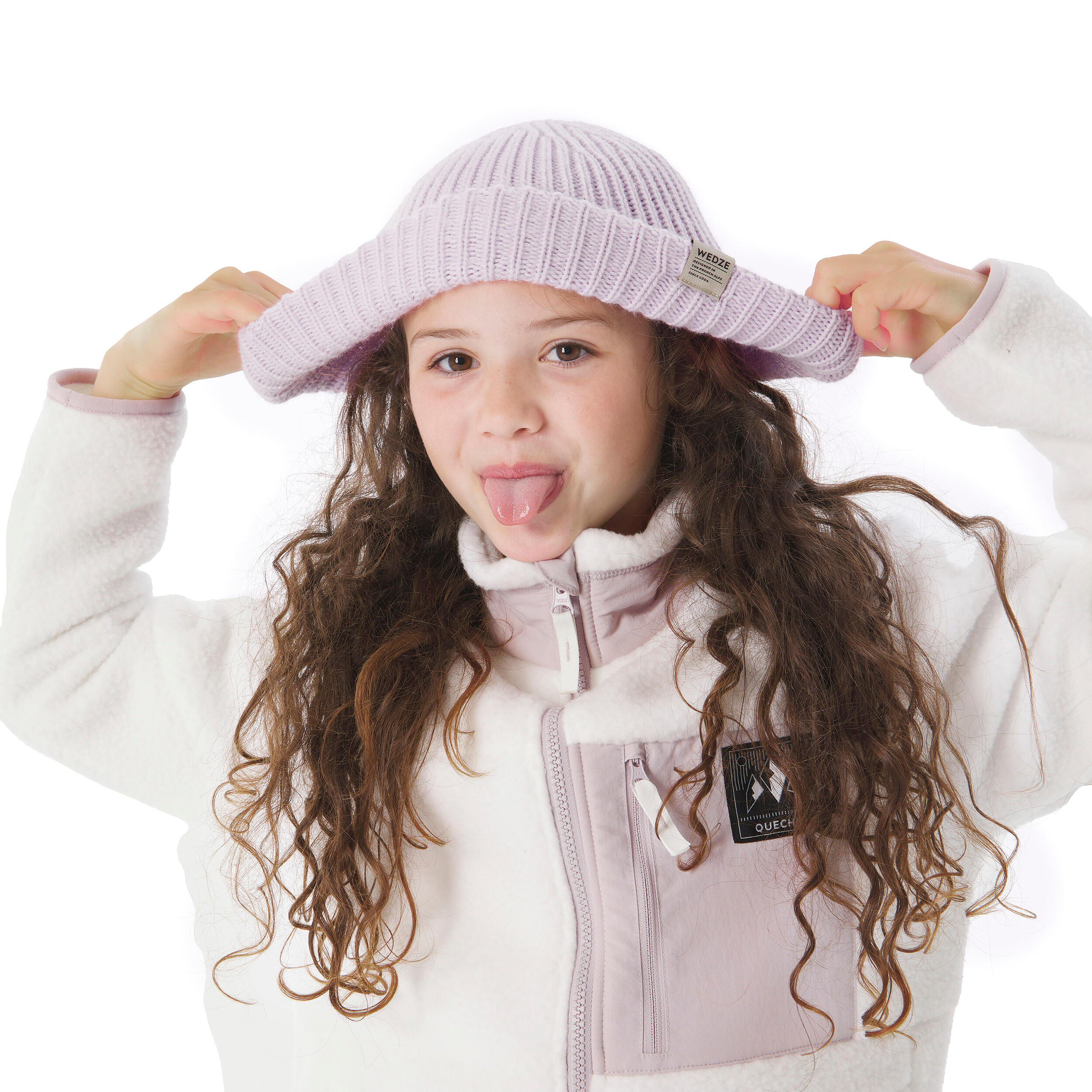 Veste de randonnée en polaire moutonné enfant, NH 500 Âge 7-15 ans - QUECHUA