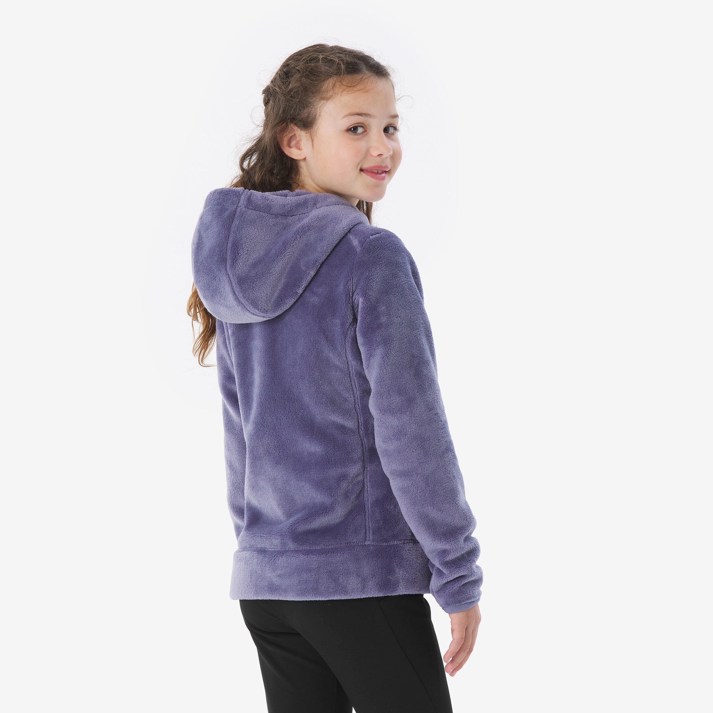 Pile montagna bambina MH500 ZIP viola 3/5