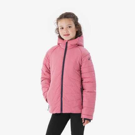 Doudoune de randonnée chaude enfant 7-15 ans, MH 500 rose