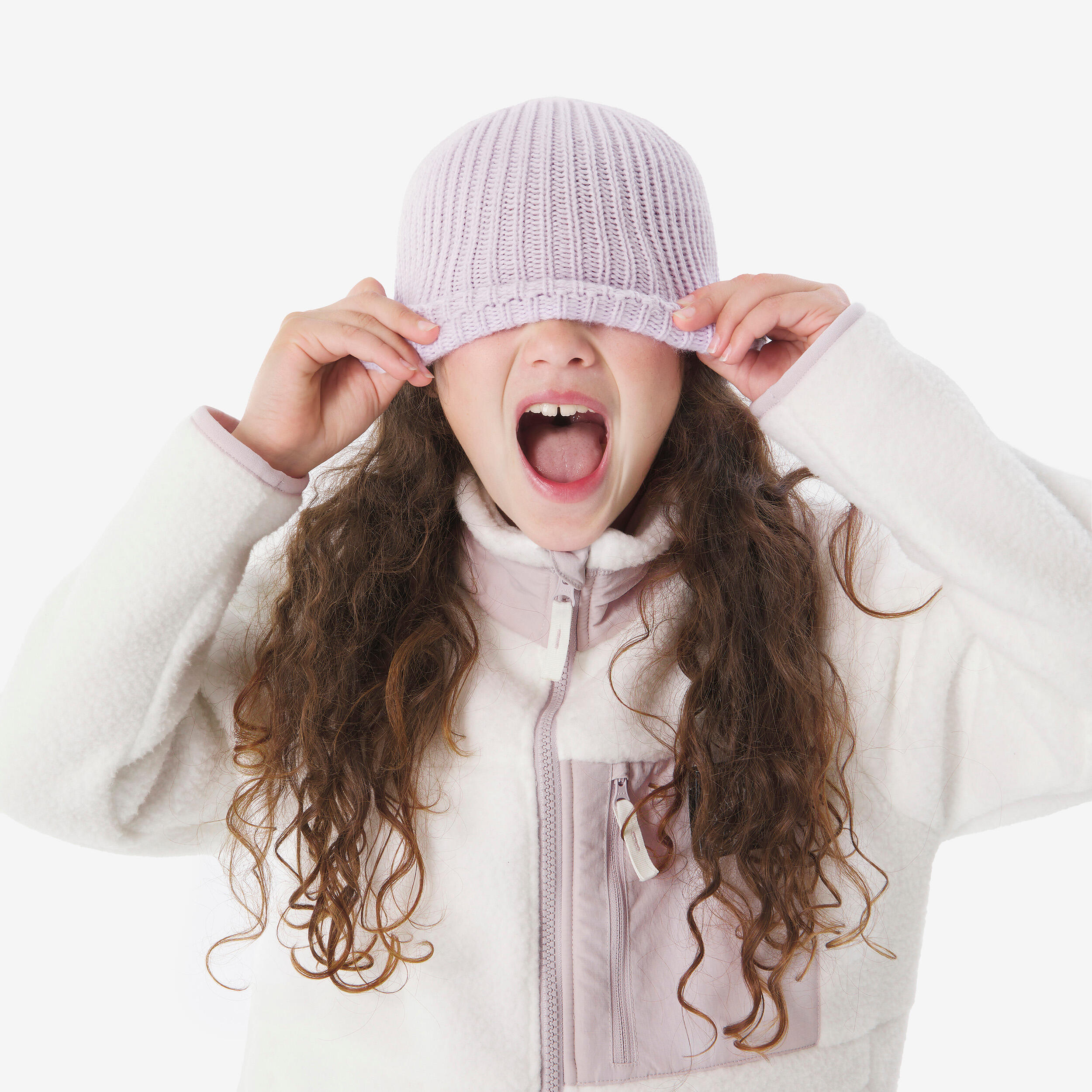 Chamarra de senderismo de forro polar sherpa cálida para niños NH 900 19/24