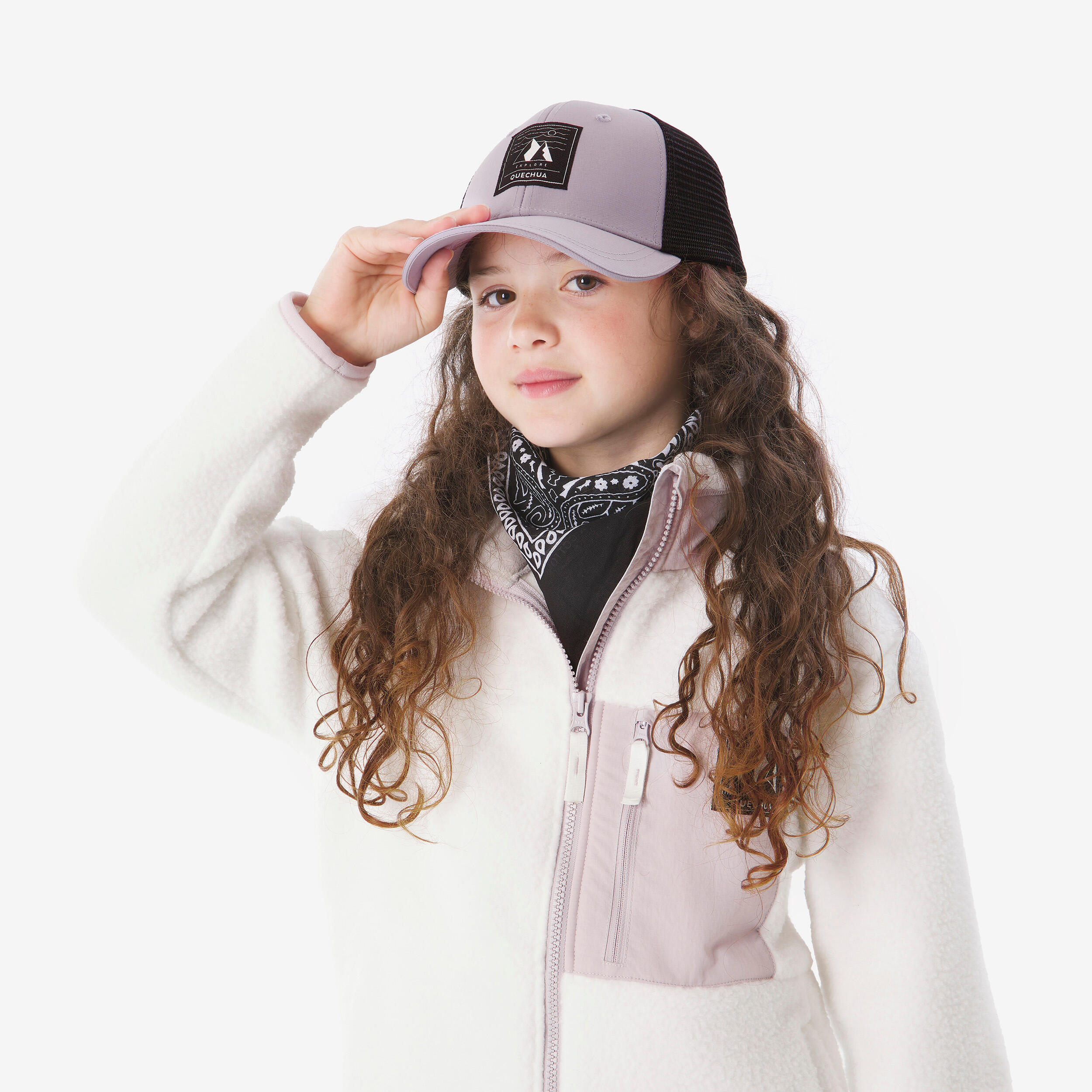 Chamarra de senderismo de forro polar sherpa cálida para niños NH 900 21/24