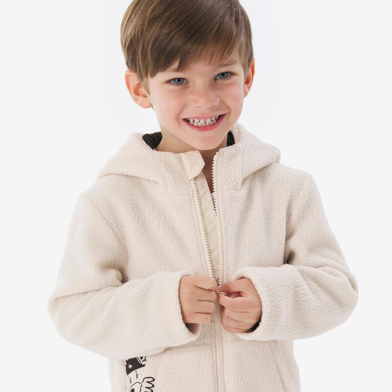 Veste polaire enfant 2-6 ans, sherpa NH500 beige