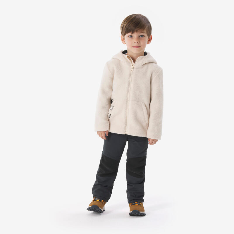 Veste polaire enfant 2-6 ans, sherpa NH500 beige