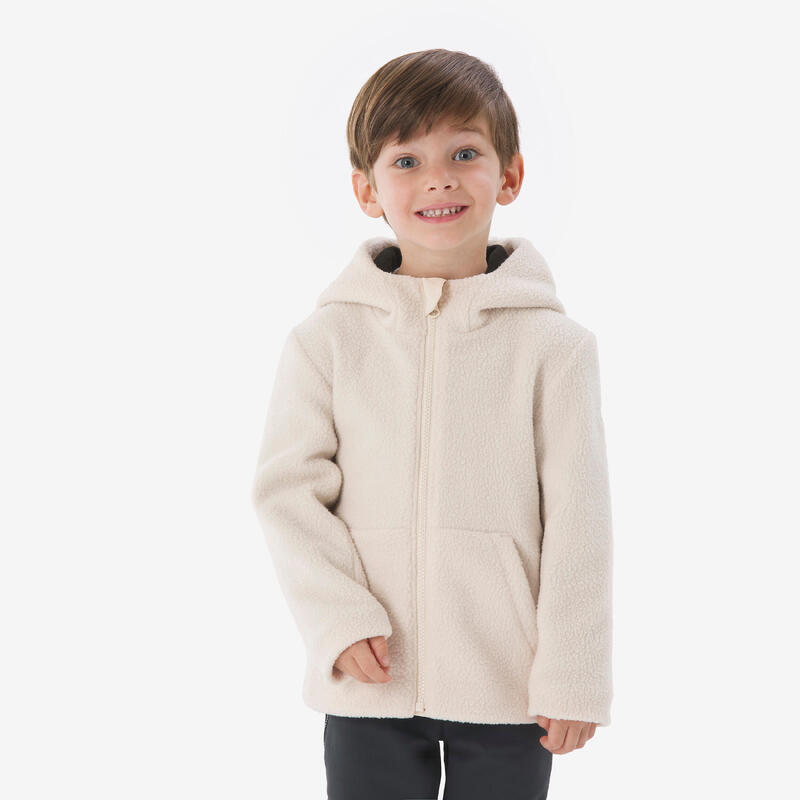 Veste polaire enfant 2-6 ans, sherpa NH500 beige