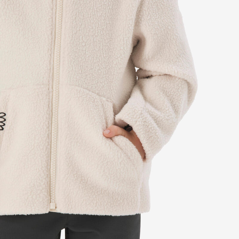 Veste polaire enfant 2-6 ans, sherpa NH500 beige