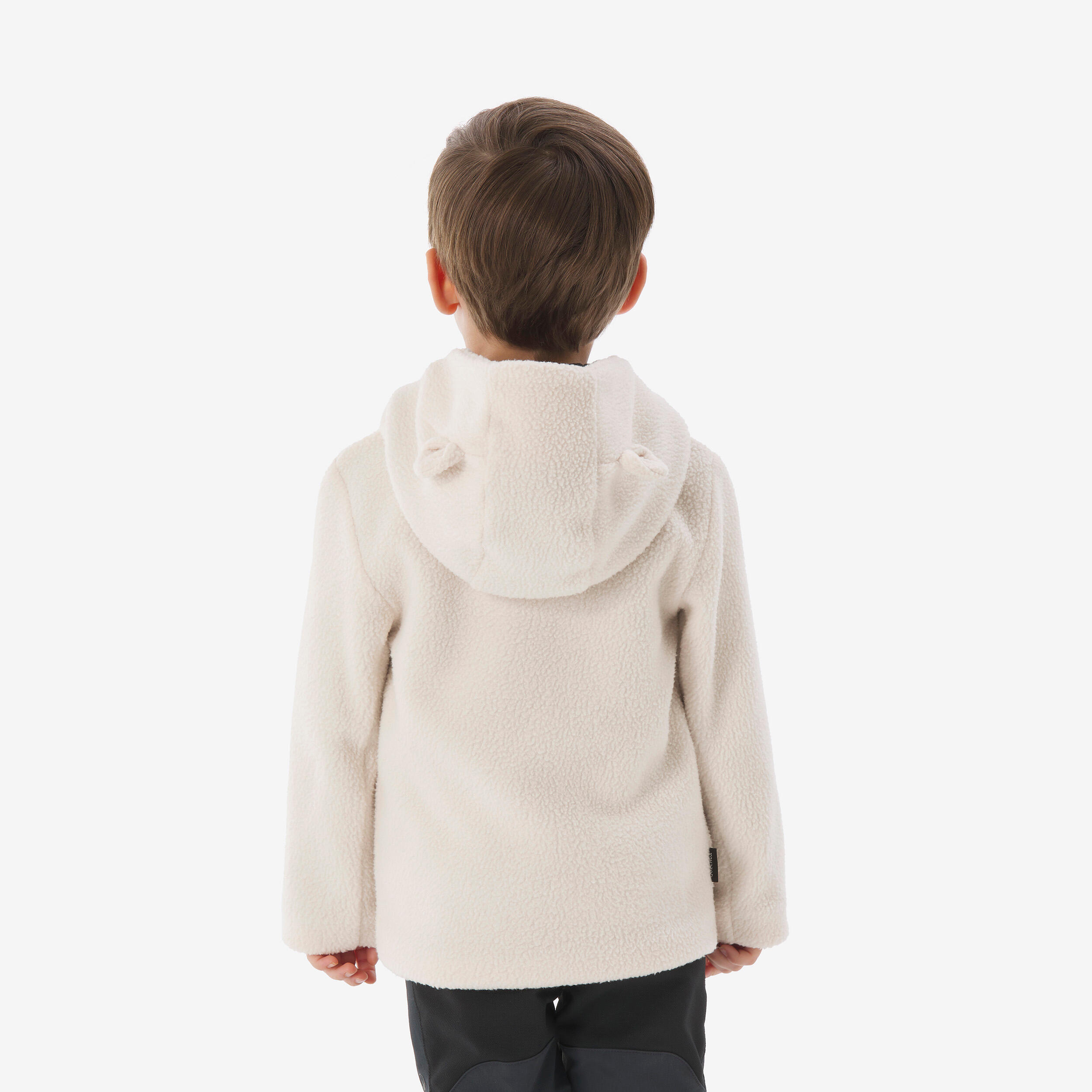Kids’ Sherpa Fleece Jacket NH500 - 2-6 years - Beige