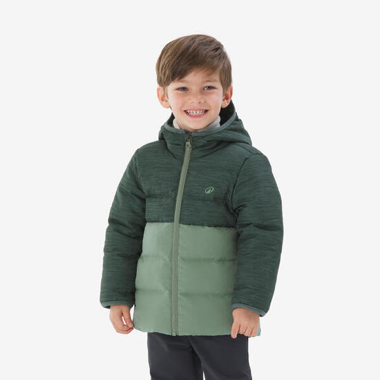 Doudoune chaude de randonnée enfant 2-6 ans, NH500 vert
