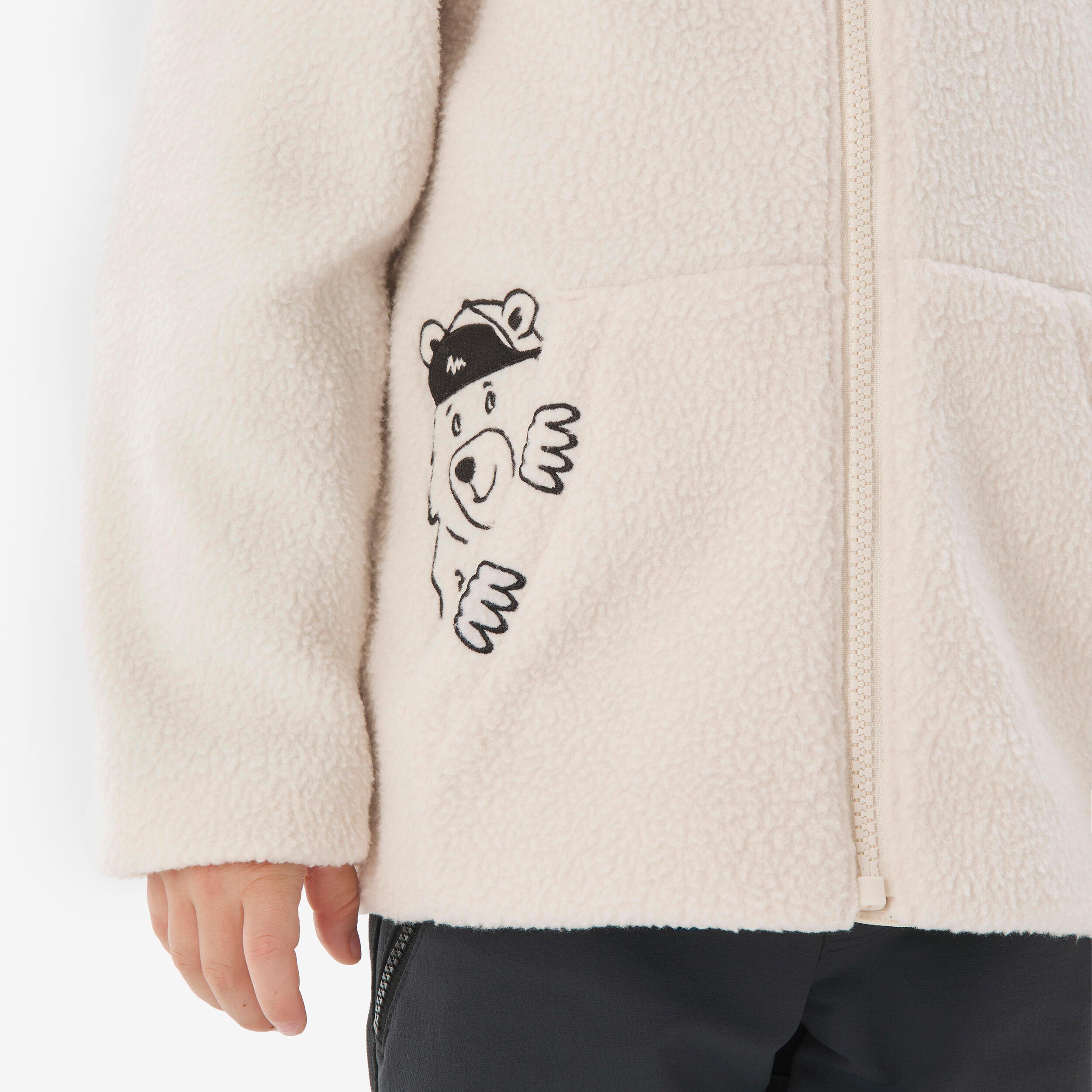 Kids’ Fleece Hiking Jacket, NH 500 Age 2–6 - QUECHUA
