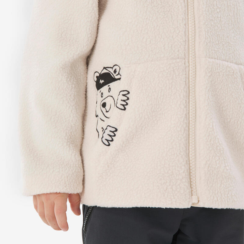 Veste polaire enfant 2-6 ans, sherpa NH500 beige