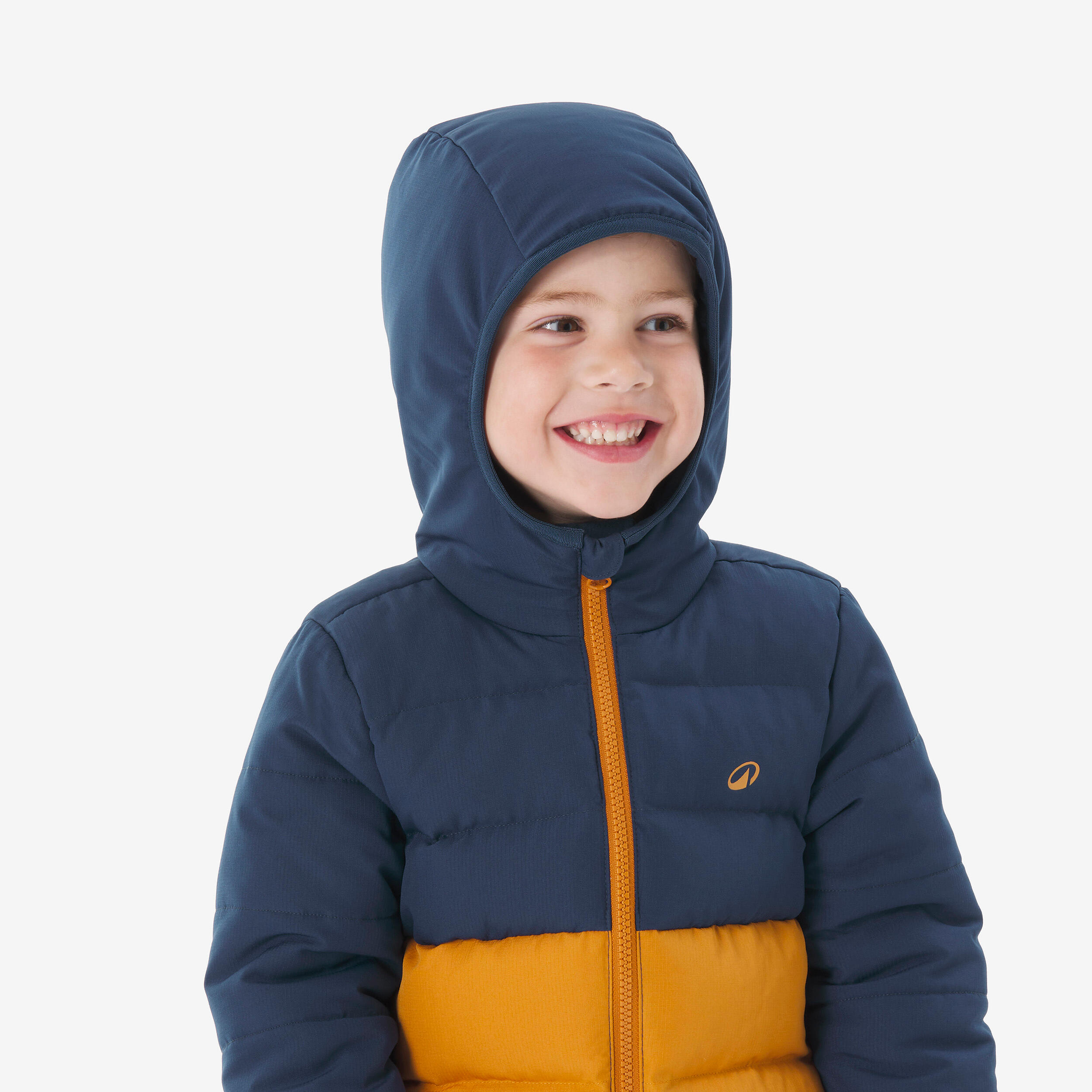 Wattierte Jacke Kleinkinder Gr. 92-116 warm Wandern - NH500 blau/braun 8/8