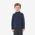 Kids’ warm hiking jacket MH100 Half Zip - 2-6 years - Navy Blue