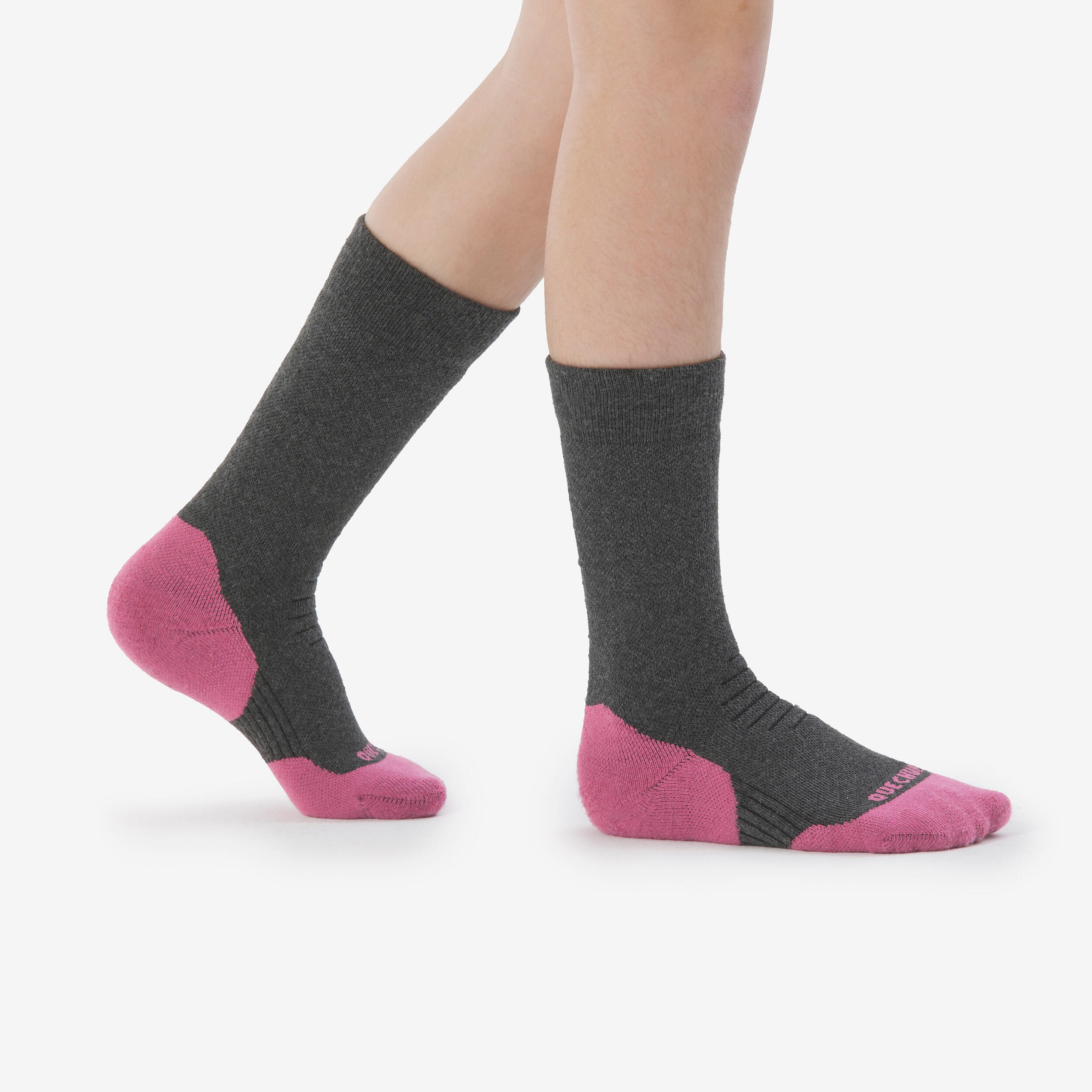 Chaussettes de randonnée chaudes enfant, SH 100 Mid 5/6