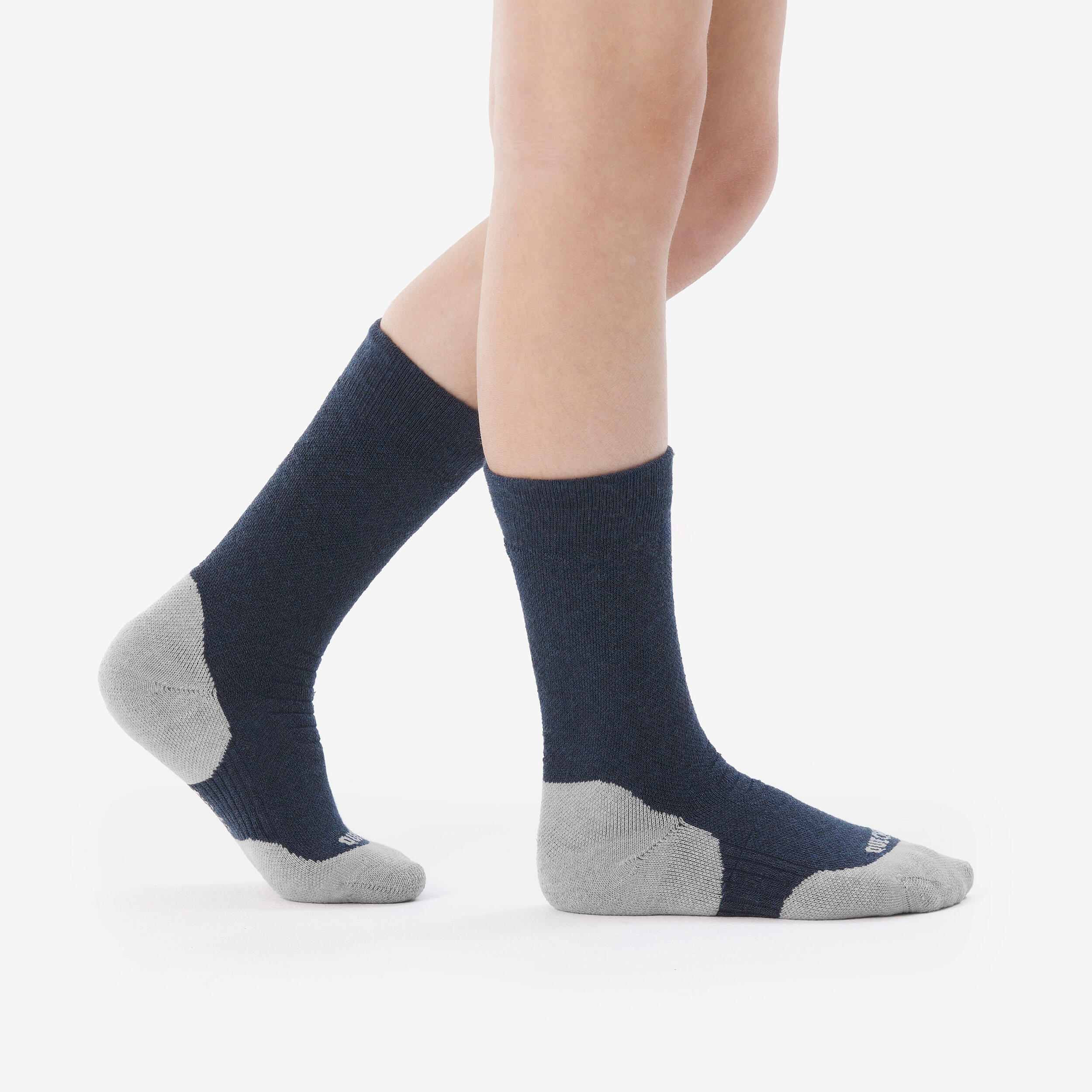 Chaussettes de randonnée chaudes enfant, SH 100 Mid - QUECHUA