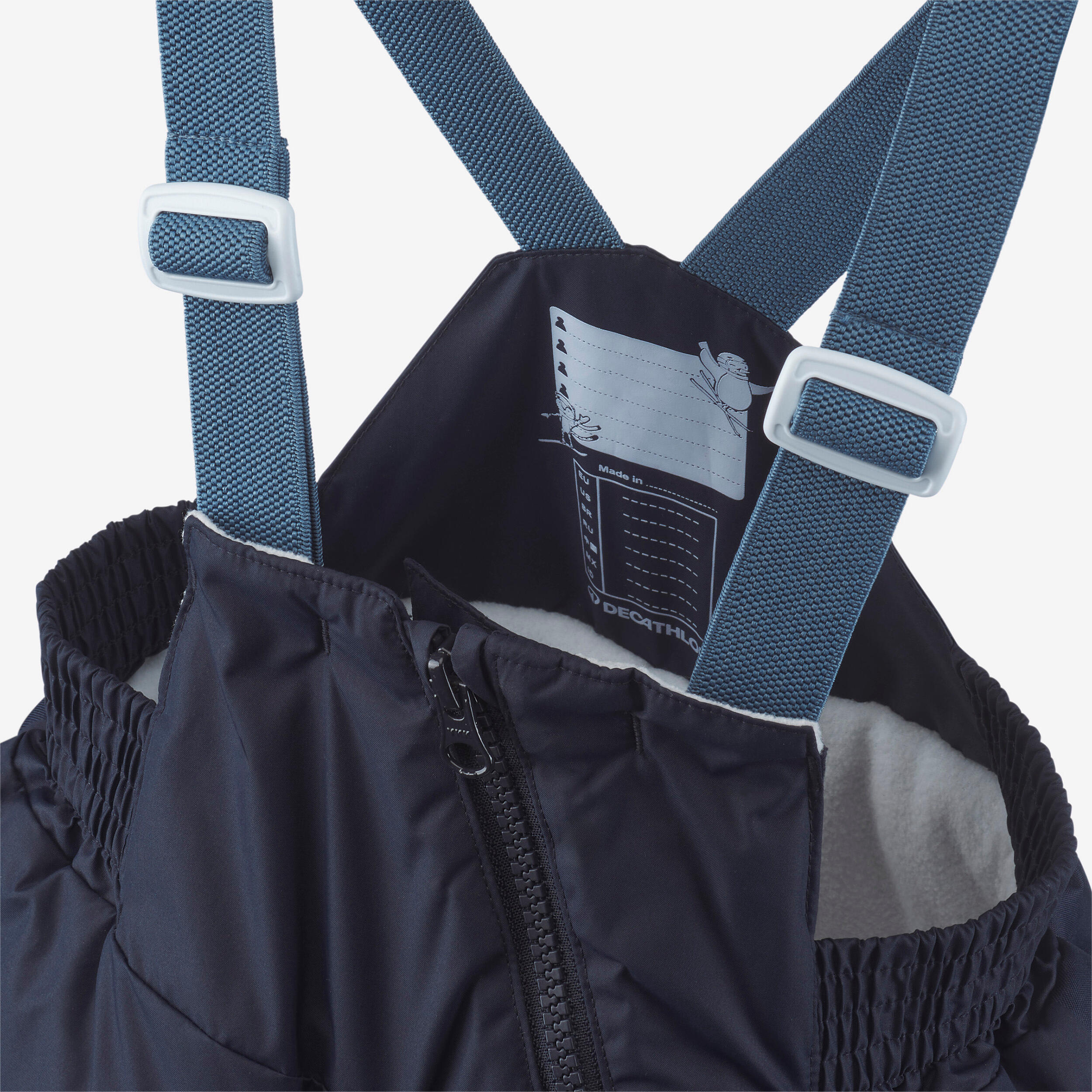 Kids’ Warm Ski Bib Pants, 500 Age 1–5 - WEDZE