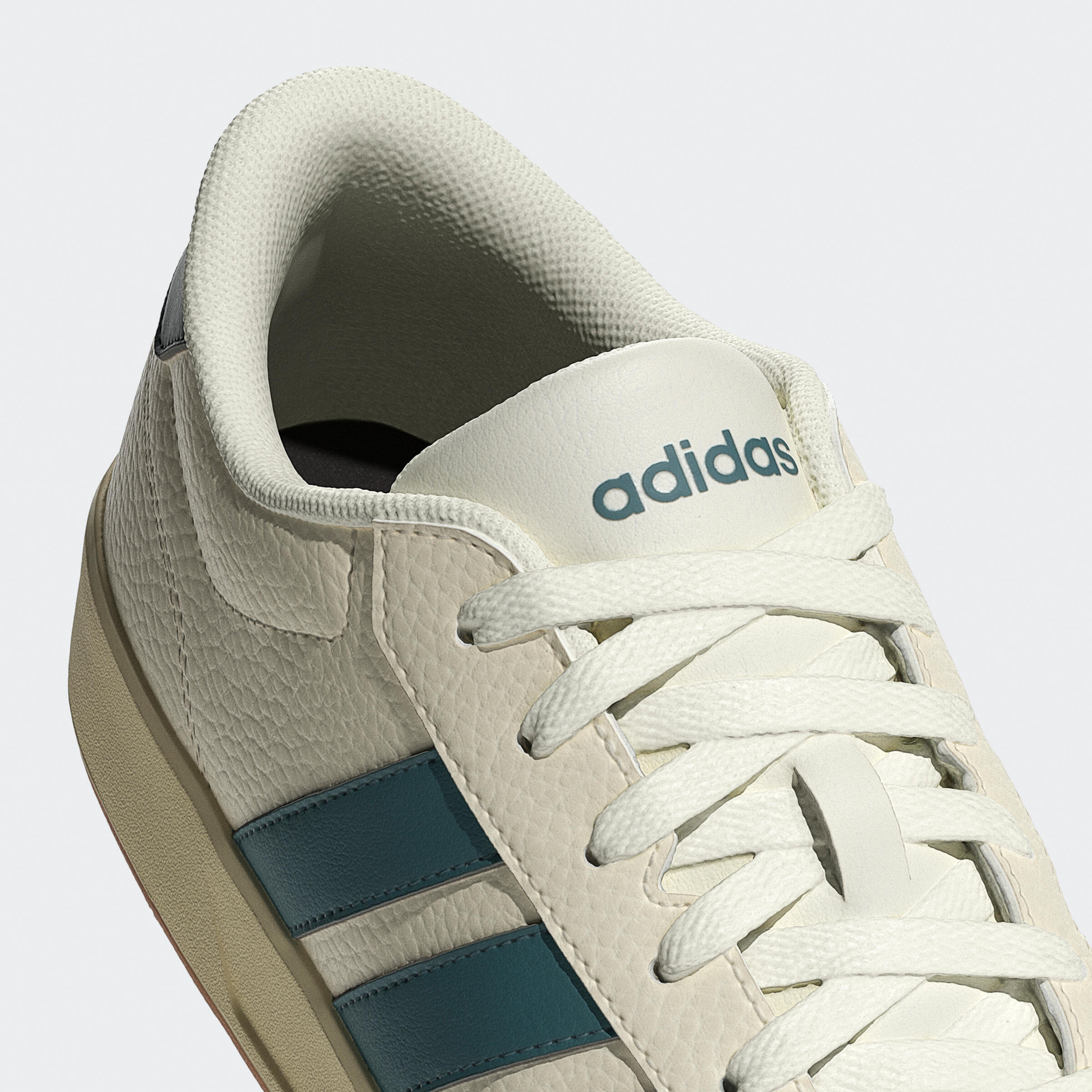 Sneakers camminata uomo ADIDAS BREAKNET bianco-verde ADIDAS