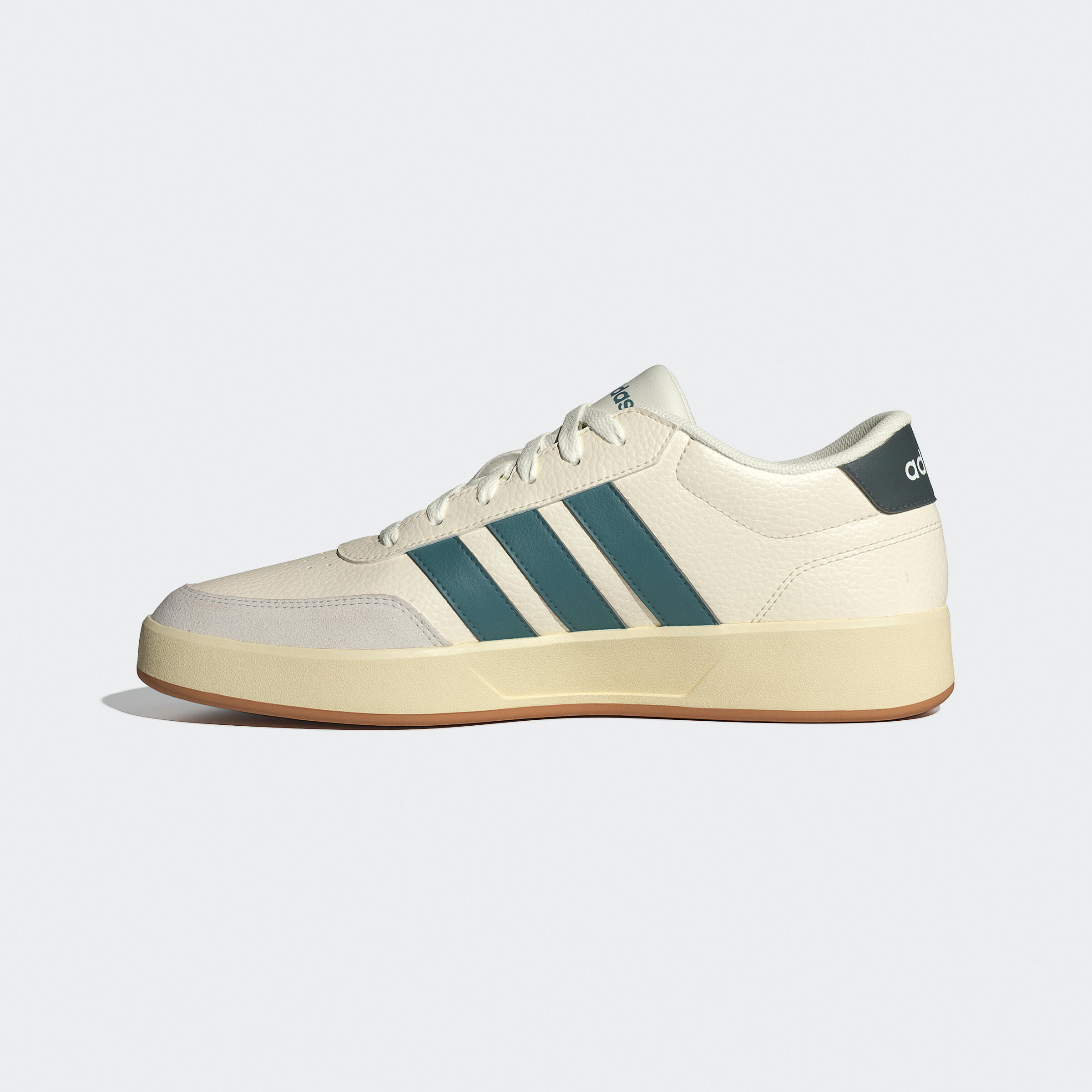 Sneakers camminata uomo ADIDAS BREAKNET bianco-verde ADIDAS