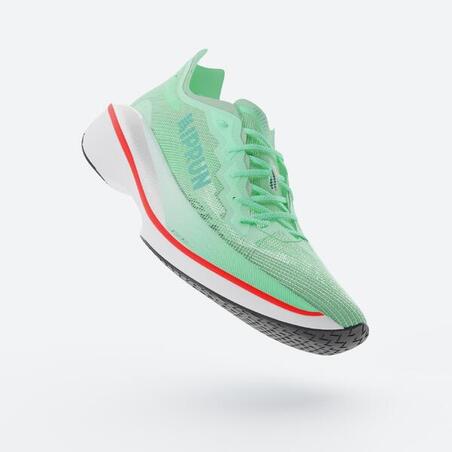 Кросівки чоловічі Kiprun KD900X LD2 для бігу з карбоновою вставкою зелені