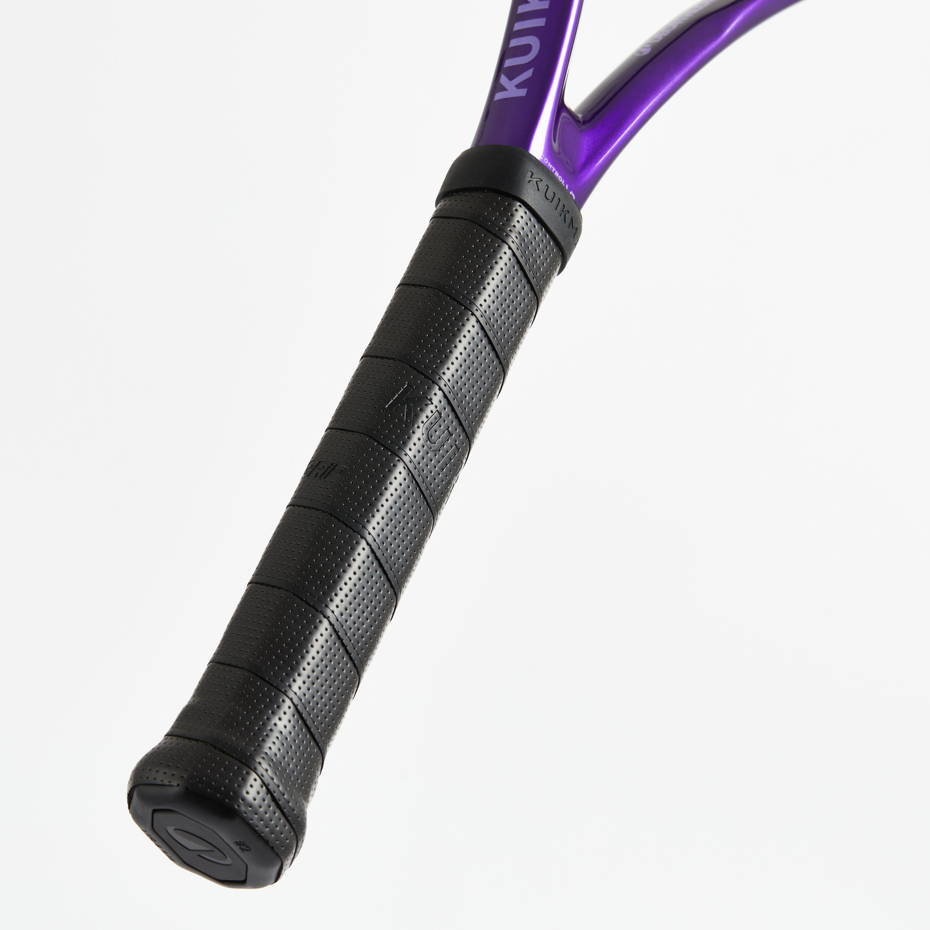 Raquette de tennis adulte - KUIKMA CONTROL Pro 300 Violet Noir 8/8