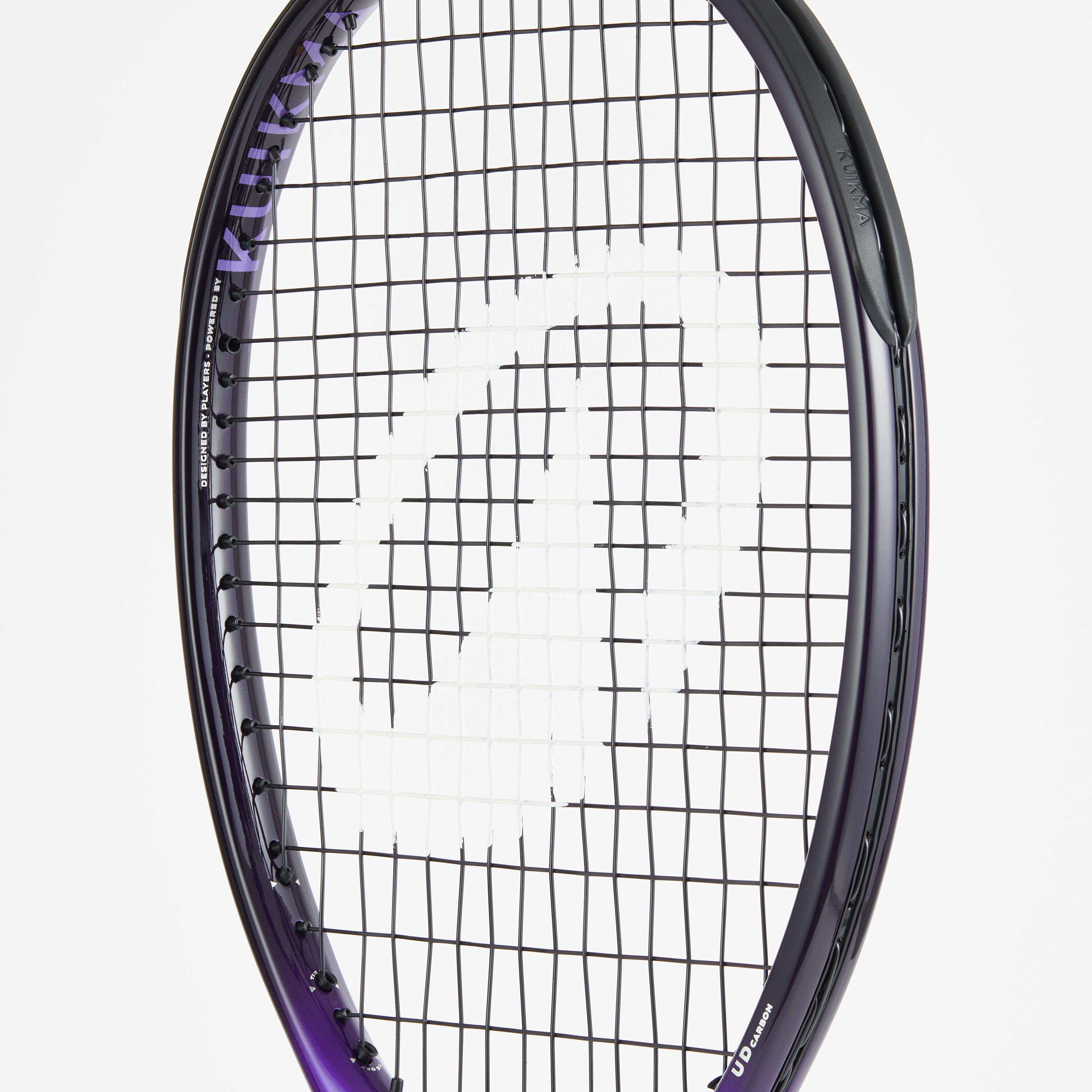 Raquette de tennis adulte - KUIKMA CONTROL Pro 300 Violet Noir 7/8