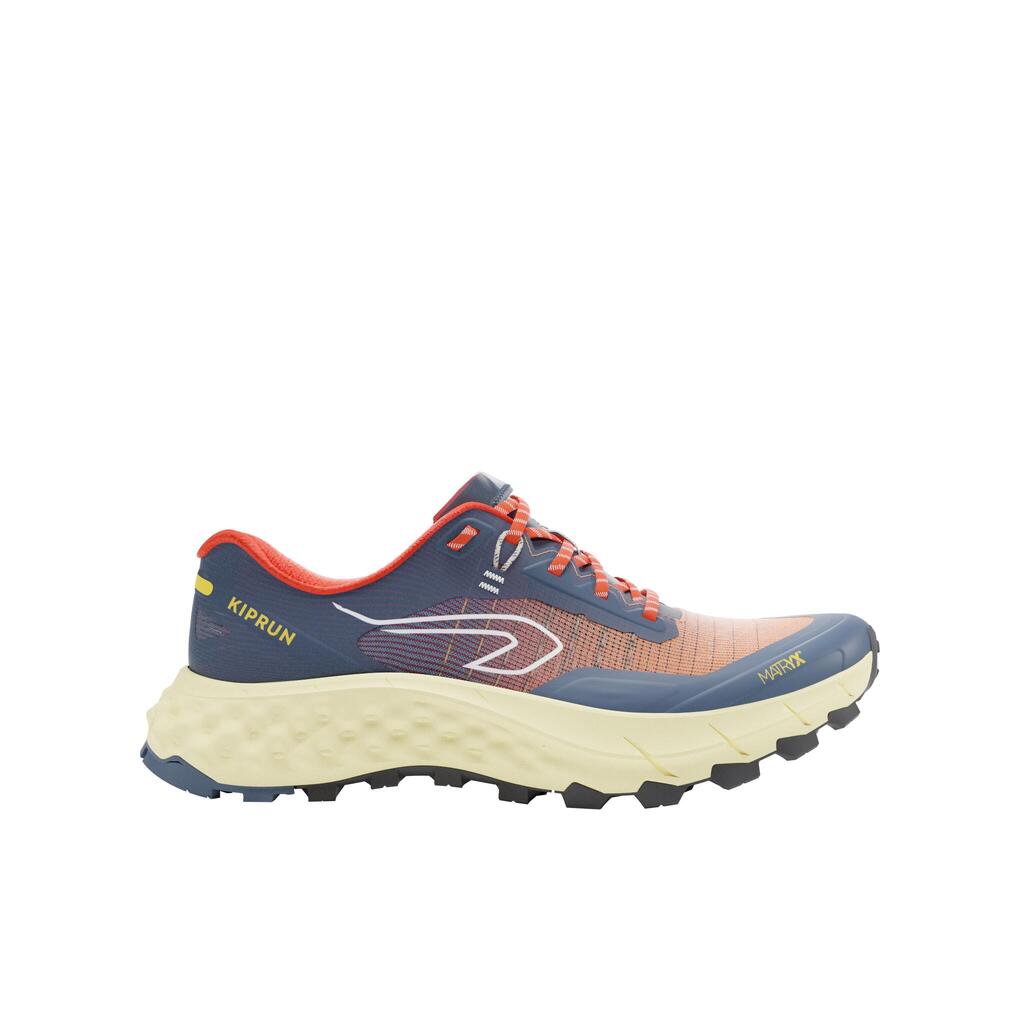 Patike za trail trčanje Kiprun MT Cushion 2 muške - plavo/narandžaste