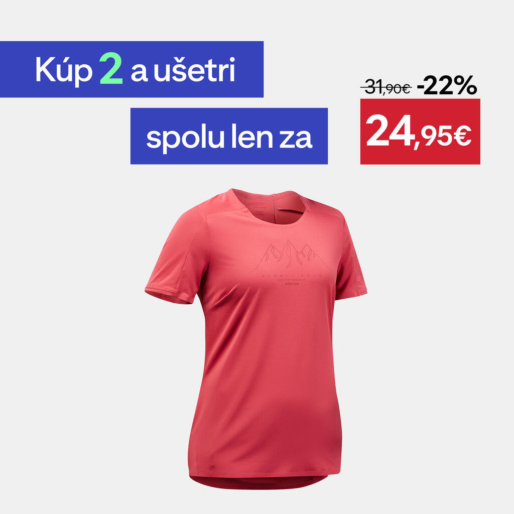 Dámske turistické tričko MH500 s krátkym rukávom