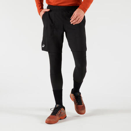 Термошорти з тайтсами 2 в 1 чорні