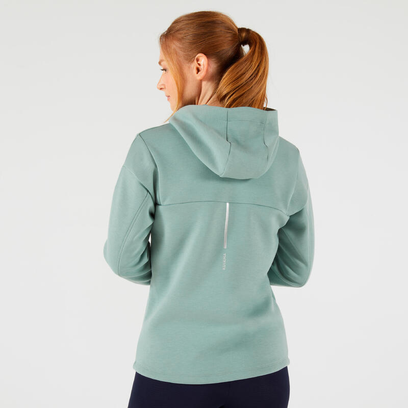 Kadın Kapüşonlu Tenis Sweatshirtü - Yeşil