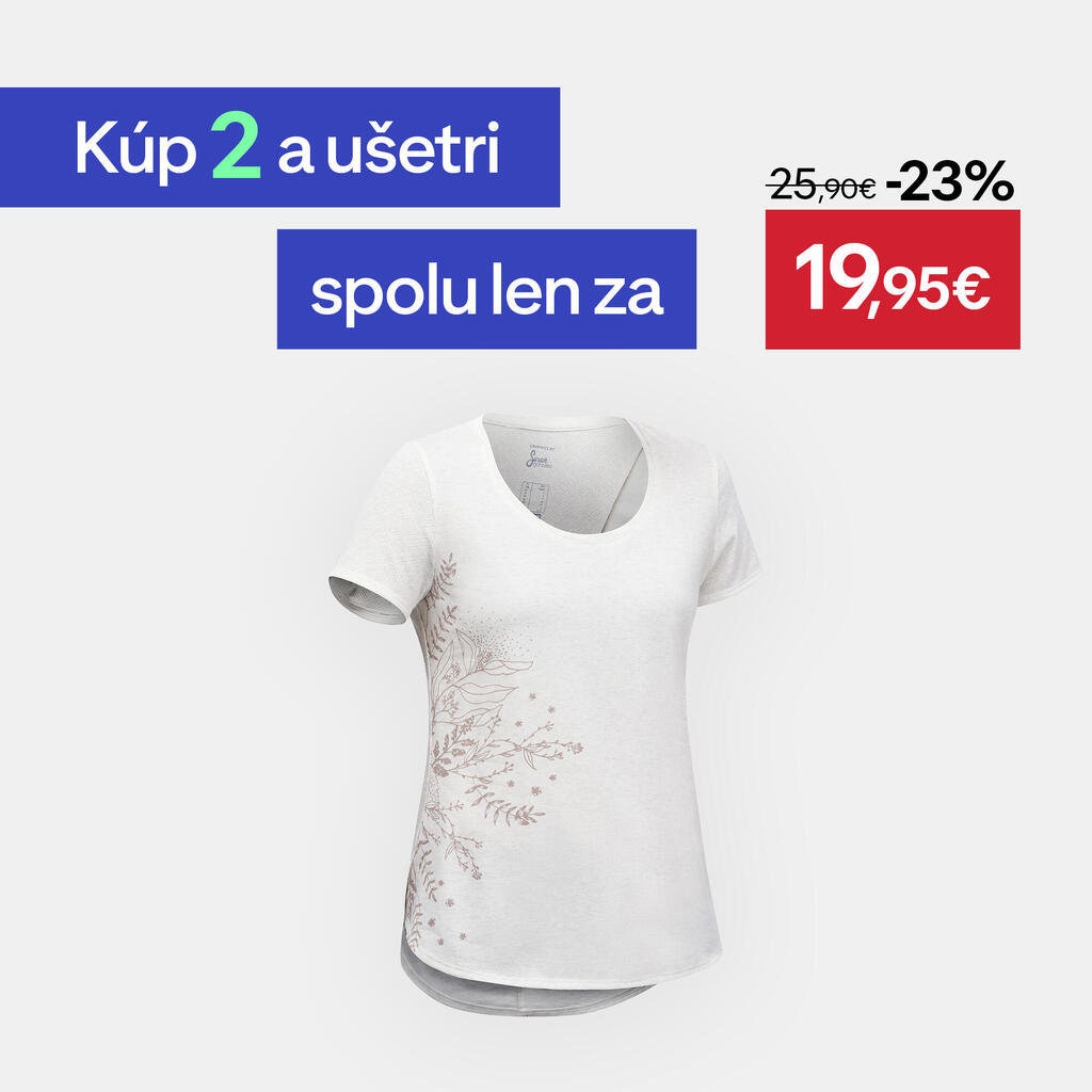 Dámske turistické tričko NH500