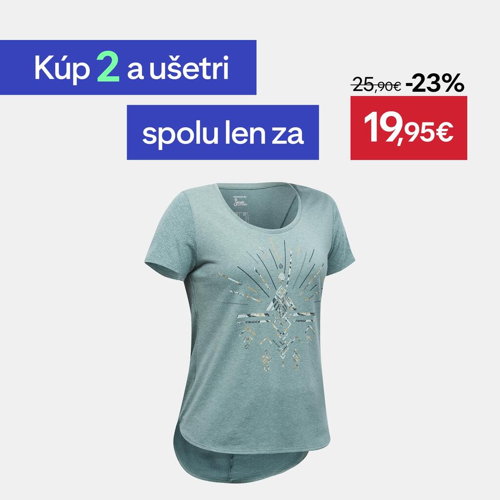 Dámske turistické tričko NH500