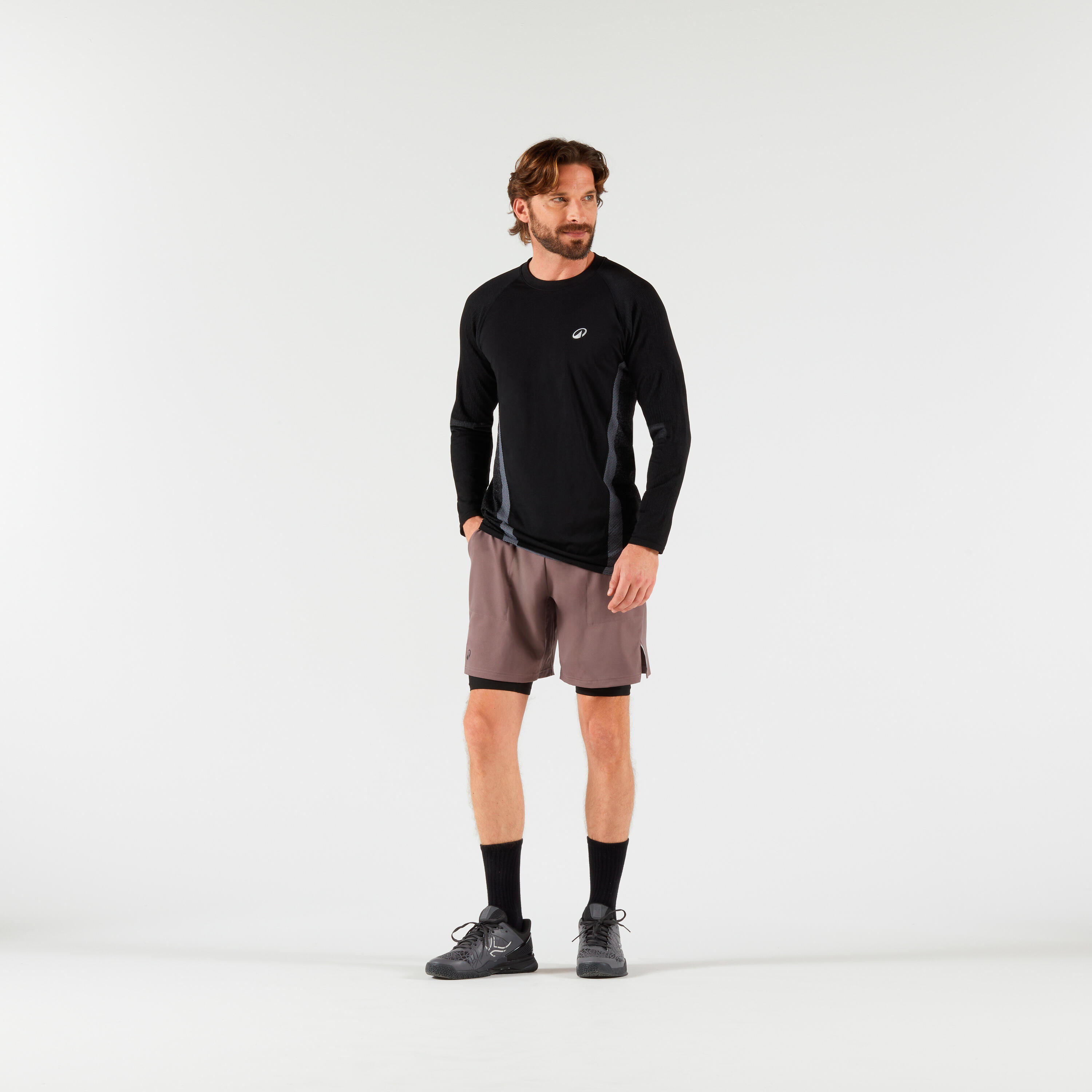 Herren Tennis Langarmshirt - Thermic schwarz 4/7