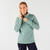 Sweat de tennis zippé à capuche, femme vert