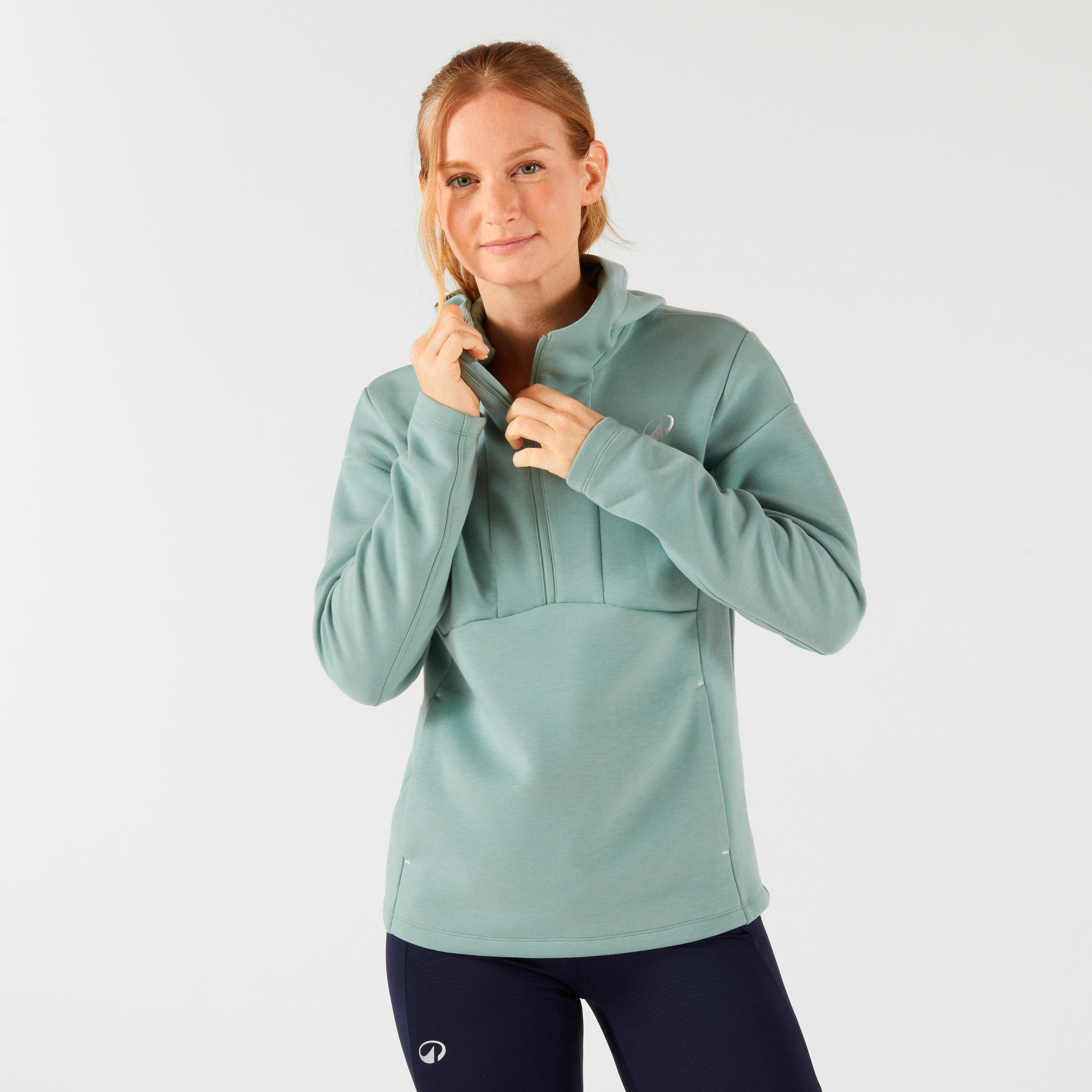 KUIKMA Women's Zip-Up Tennis Hoodie - Green