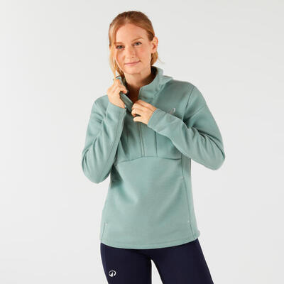 Hoodie soft voor dames groen