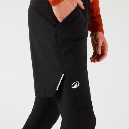 Термошорти з тайтсами 2 в 1 чорні