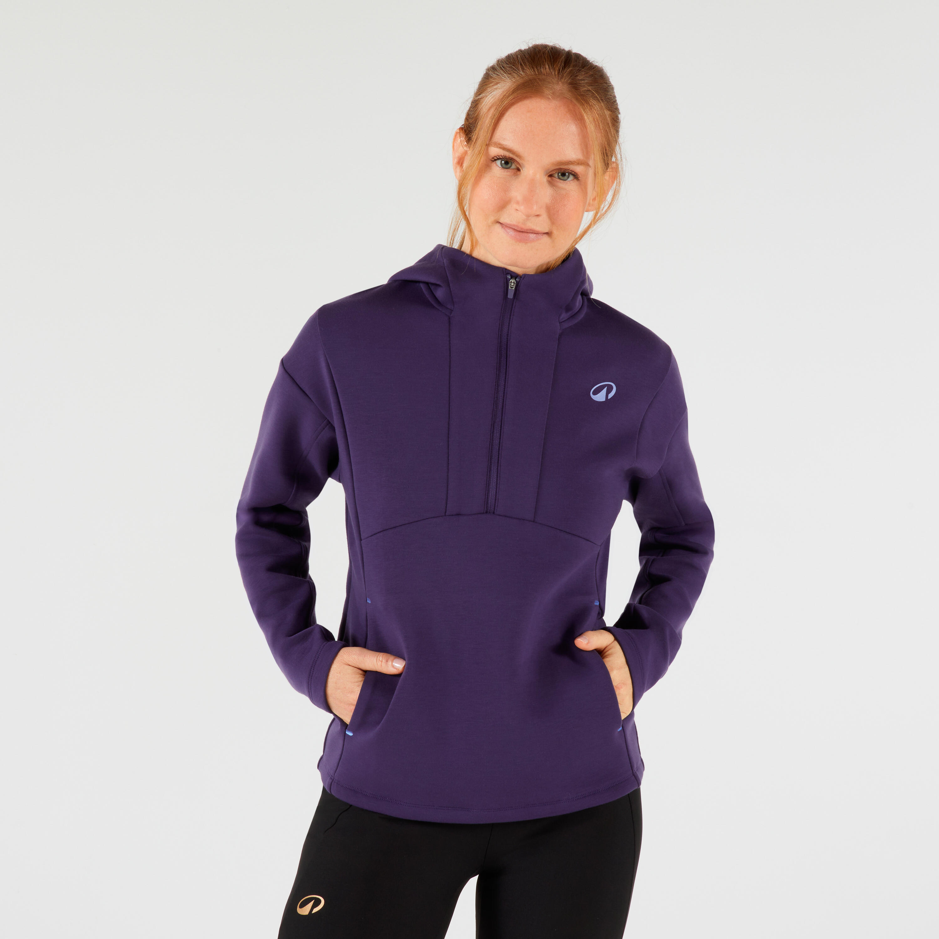 KUIKMA Women's Zip-Up Tennis Hoodie - Purple