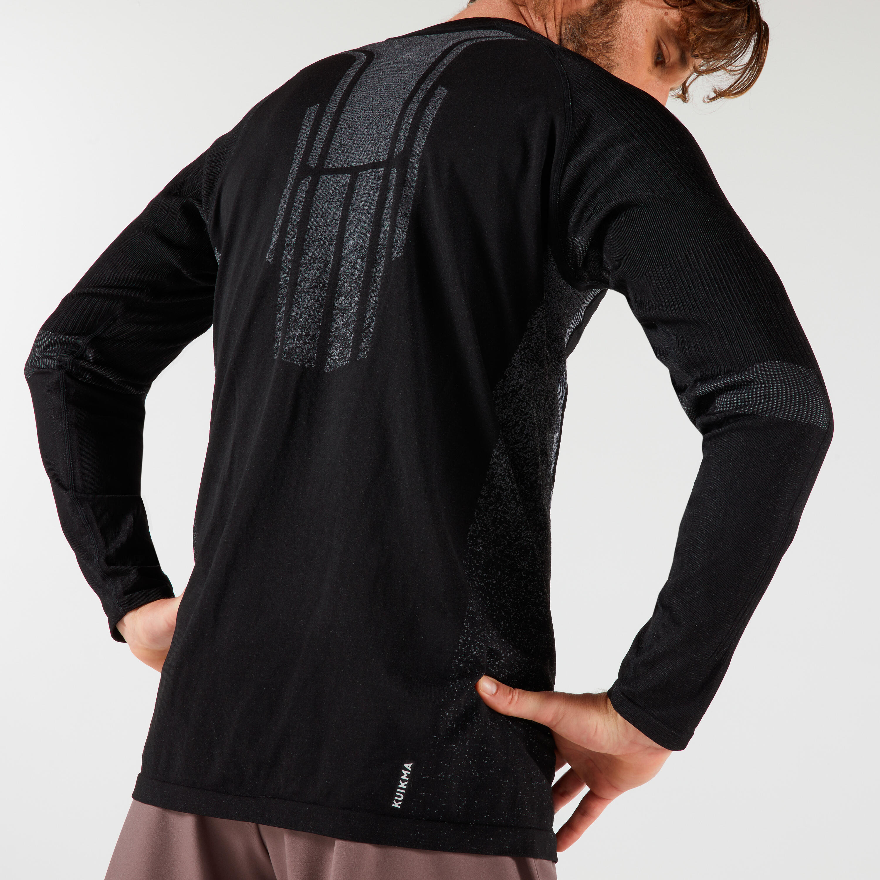 Herren Tennis Langarmshirt - Thermic schwarz 5/7