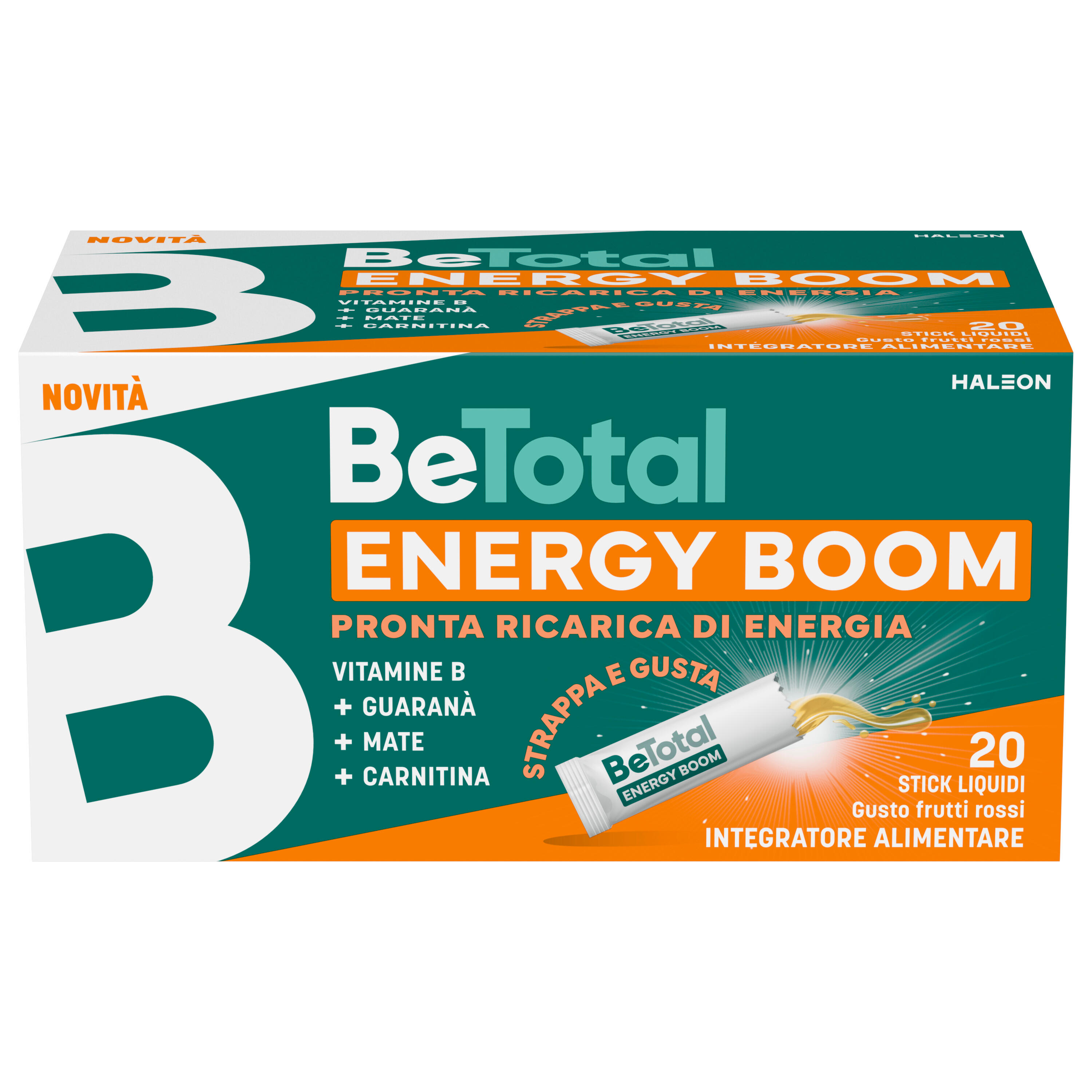 Betotal Energy Boom Gusto Frutti Rossi 20 stick orosolubili 2/2