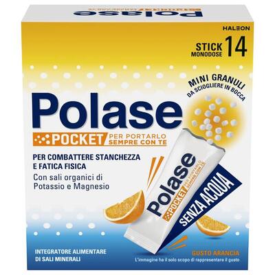 Polase Pocket. Gusto Arancia. 14 Stick orosolubili