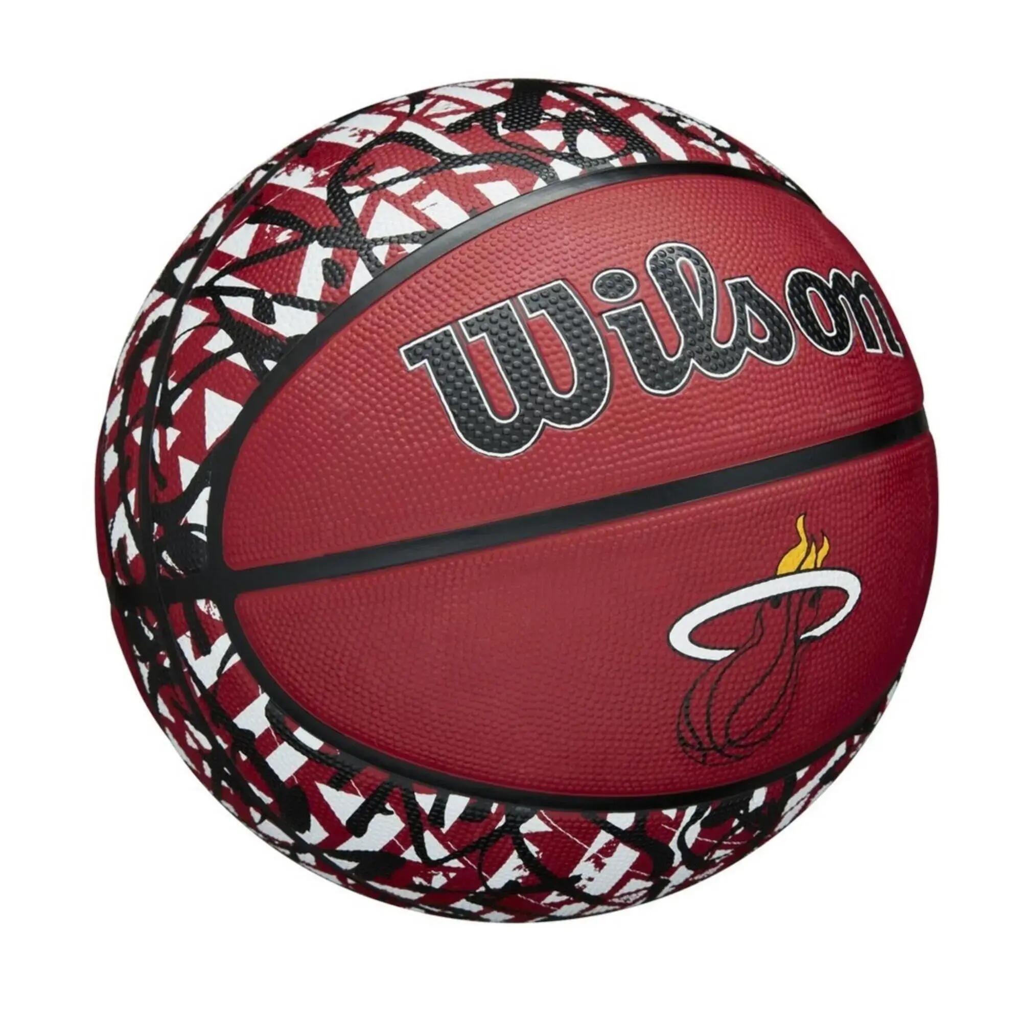 Balón de baloncesto Wilson NBA Miami Heat - Talla 7 5/7