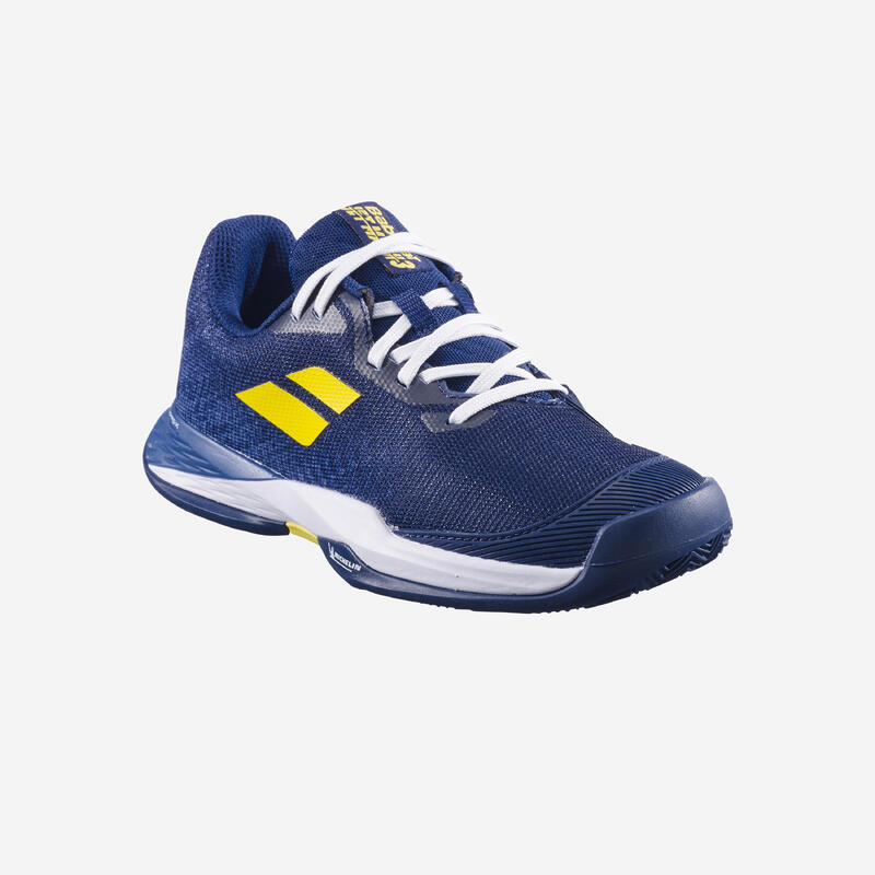 Chaussures de tennis enfant multicourt - Babolat Jet Mach 3 Jr bleu jaune