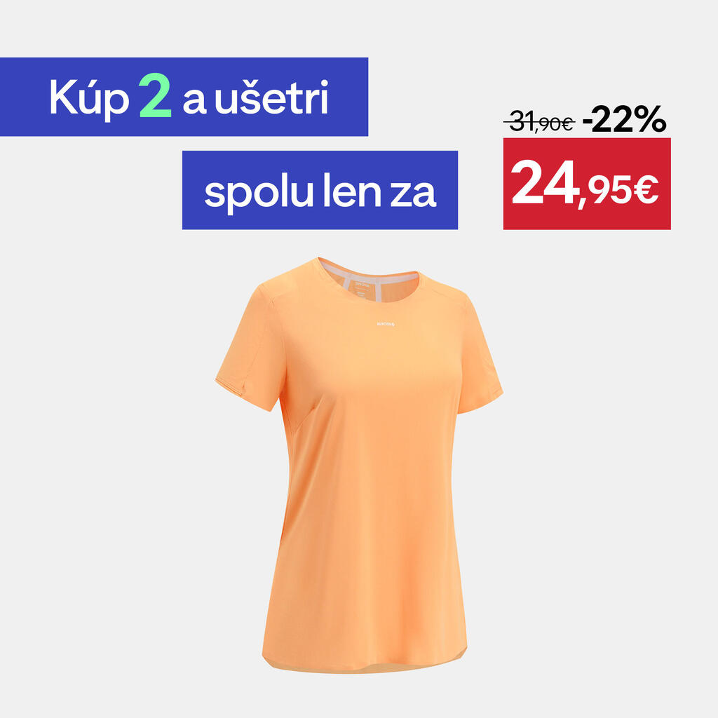 Dámske turistické tričko MH500 s krátkym rukávom