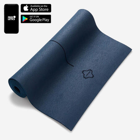 Килимок для йоги 180 см × 50 см × 5 мм синій